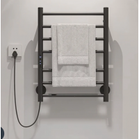Heated Towel Rail Stainless Steel Intelligent Screen Constant Temperature With Plug